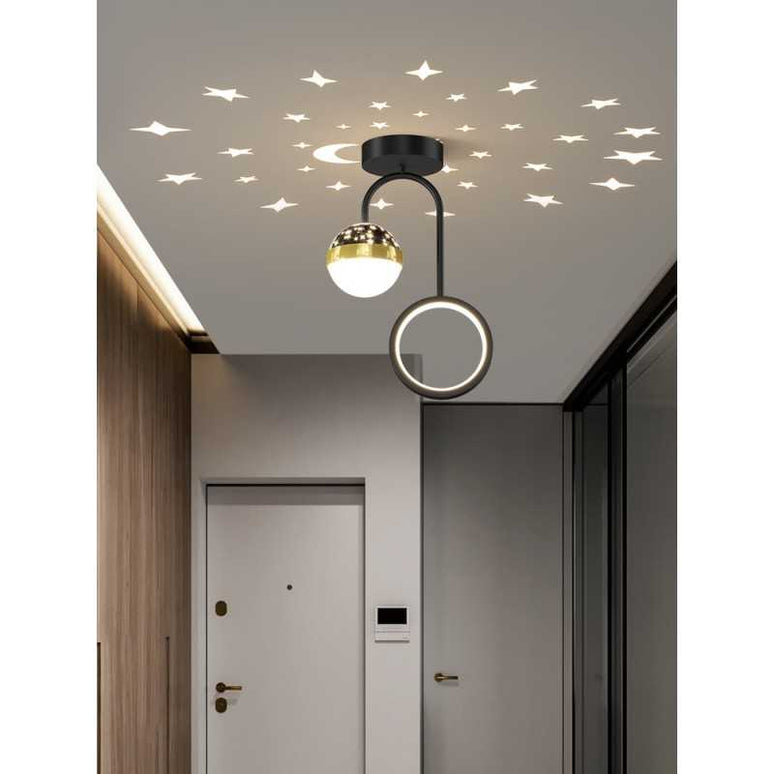 Plafonieră LED Cer Înstelat Negru  9200 LMX