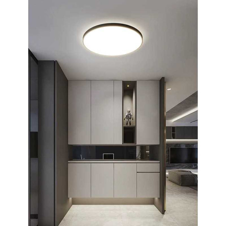 Plafonieră LED IP44 40W Ultra Slim – Lumină Puternică și Design Modern DS01-400MM-40W BK LMX