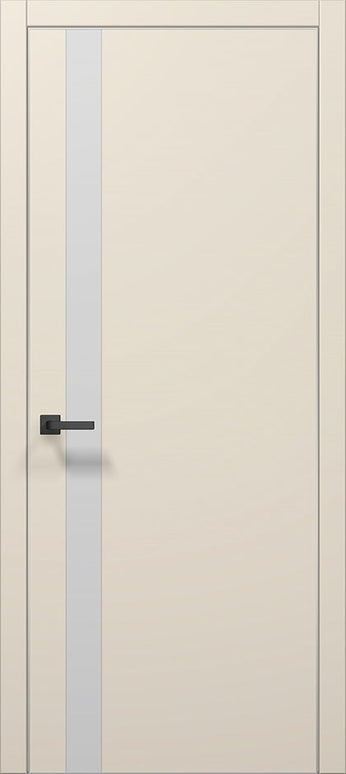 Ușă de interior PL-04 – Design Vertical cu Sticlă Mată Decorativă / Plato - Carlo Porte www.olivy.ro