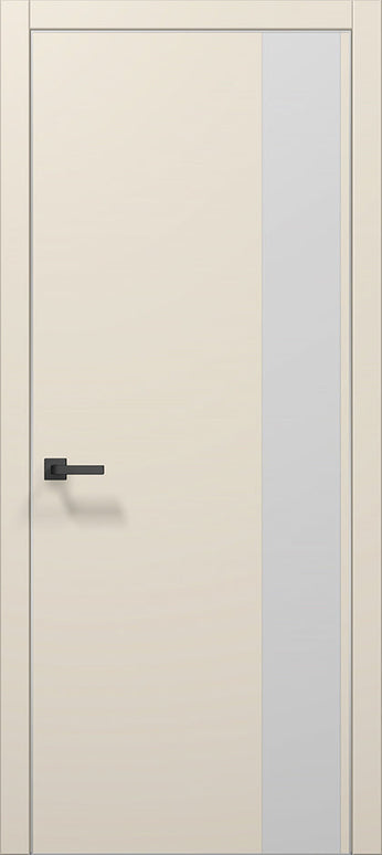 Ușă de interior PL-05 – Design cu panou lateral din sticlă mată / Plato - Carlo Porte www.olivy.ro