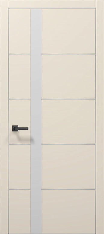 Ușă interior PL 12 – Eleganță geometrică cu detaliu arhitectural din sticlă și aluminiu / Plato - Carlo Porte www.olivy.ro
