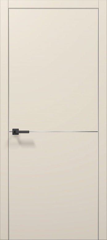 Ușă interior  PL 21 – Design minimalist cu accent metalic / Plato - Carlo Porte www.olivy.ro