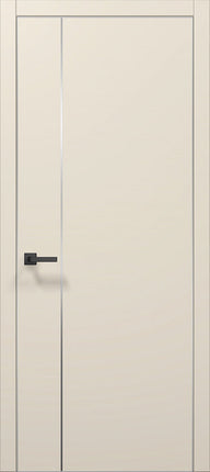 Ușă de interior PL-31 – design minimalist cu inserție verticală din aluminiu