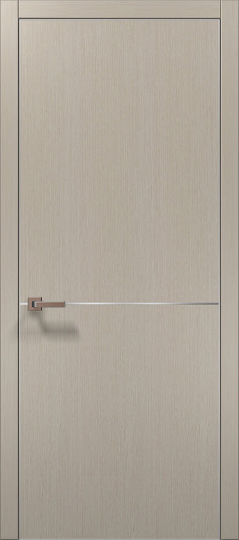 Ușă interior  PL 21 – Design minimalist cu accent metalic / Plato - Carlo Porte www.olivy.ro
