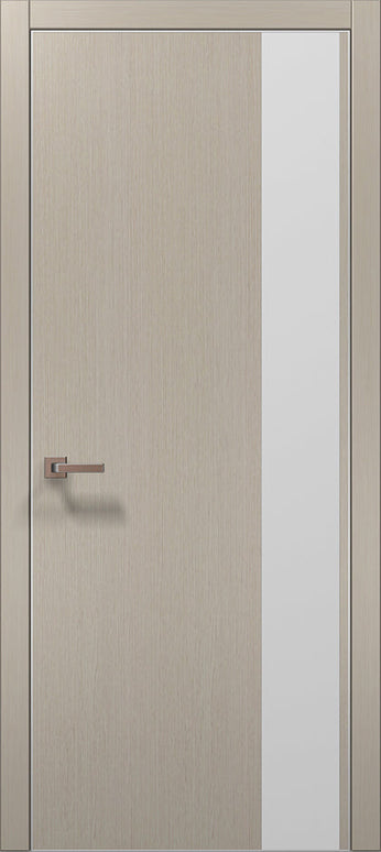Ușă de interior PL-05 – Design cu panou lateral din sticlă mată / Plato - Carlo Porte www.olivy.ro