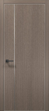 Ușă de interior PL-31 – design minimalist cu inserție verticală din aluminiu