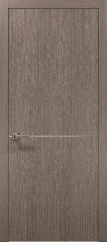 Ușă interior  PL 21 – Design minimalist cu accent metalic / Plato - Carlo Porte www.olivy.ro