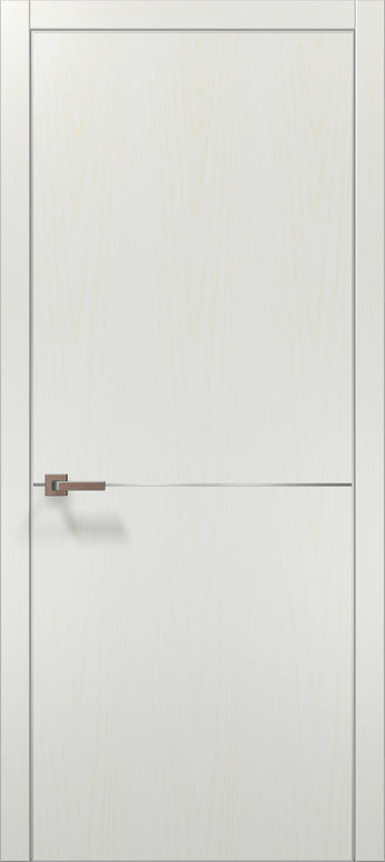 Ușă interior  PL 21 – Design minimalist cu accent metalic / Plato - Carlo Porte www.olivy.ro
