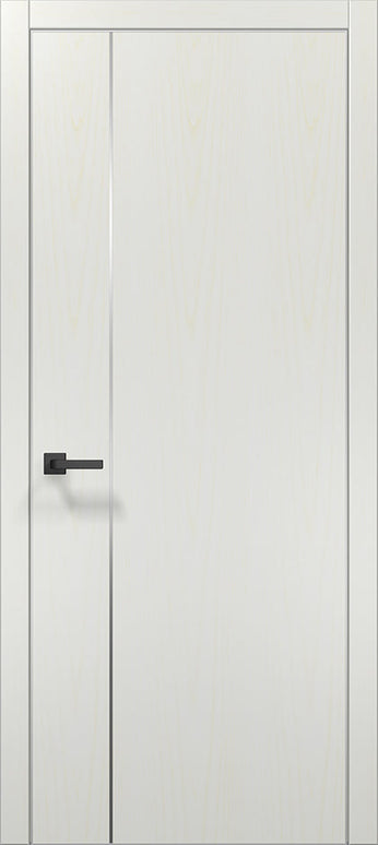 Ușă de interior PL-31 – design minimalist cu inserție verticală din aluminiu