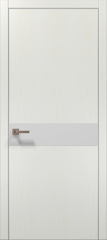 Ușă de interior PL-03 – Design Modern cu Inserție din Sticlă Mată / Plato - Carlo Porte www.olivy.ro
