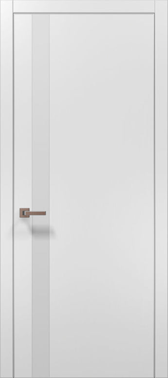 Ușă de interior PL-04 – Design Vertical cu Sticlă Mată Decorativă / Plato - Carlo Porte www.olivy.ro