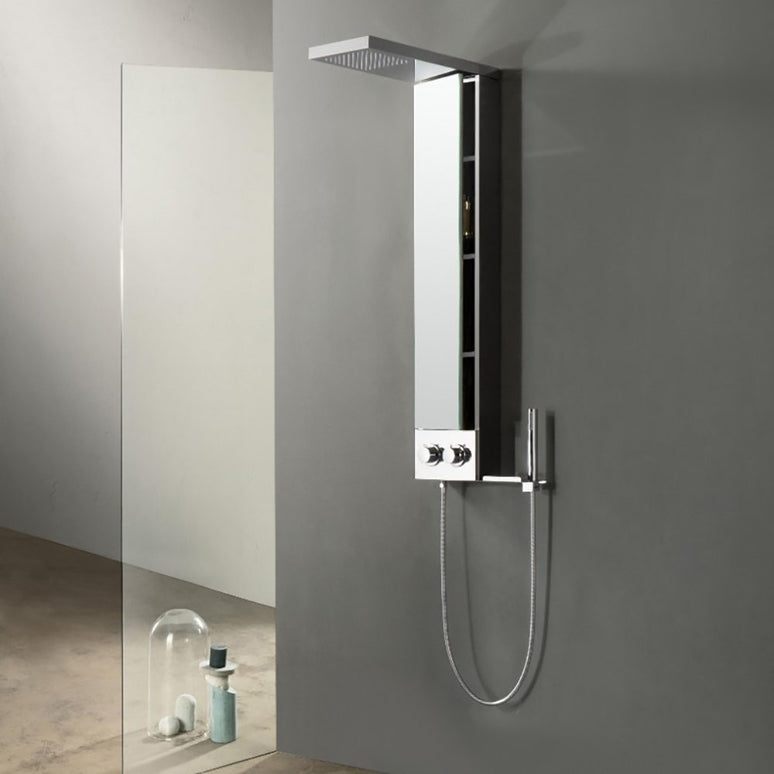 Panel de Duș Shiny Minimal – Design Elegant cu Duș Fix și Duș de Mână
