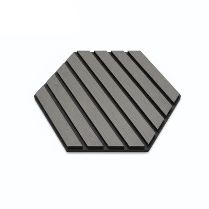 Panou riflaj decorativ, hexagonal - Antracit Mat XYPT-05