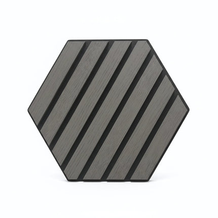 Panou riflaj decorativ, hexagonal - Antracit Mat XYPT-05