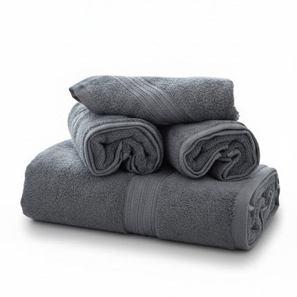 Set prosoape premium FUTIAN – bumbac 100%, culoare-gri antracit