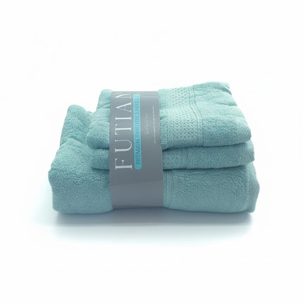 SET PROSOAPE BAIE din bumbac 100%, MENTA, 3 piese, moale și absorbant