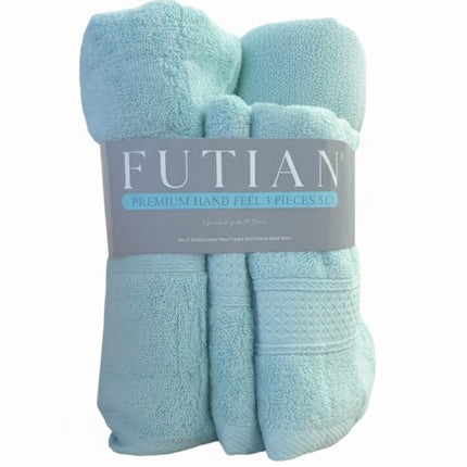 SET PROSOAPE BAIE din bumbac 100%, MENTA, 3 piese, moale și absorbant