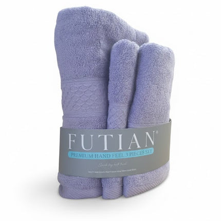 SET PROSOAPE BAIE din bumbac 100%, MOV, 3 piese, moale și absorbant