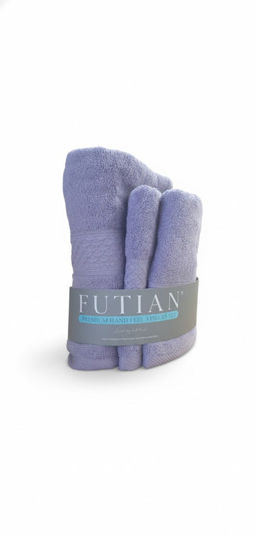 SET PROSOAPE BAIE din bumbac 100%, MOV, 3 piese, moale și absorbant