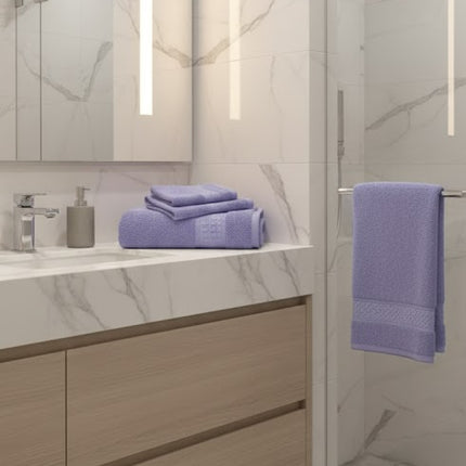 SET PROSOAPE BAIE din bumbac 100%, MOV, 3 piese, moale și absorbant