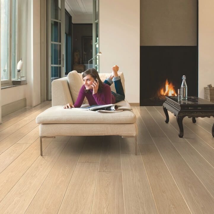 Parchet laminat Quick Step Largo 9,5 mm 1283 Stejar lacuit alb