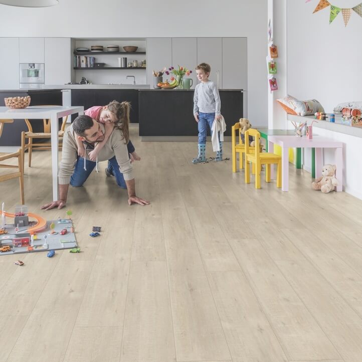 Parchet laminat Quick Step Impressive Ultra 12 mm 1857 Stejar bej taiat cu fierastraul