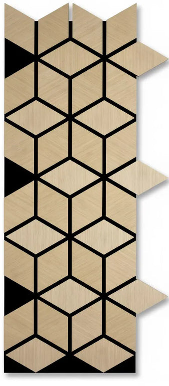 Panou riflaj decorativ Cubic Wood - stejar natur XYPT-12