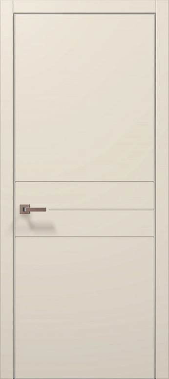 Ușă de interior ST-14 – minimalistă, cu două linii decorative / Style - Carlo Porte www.olivy.ro