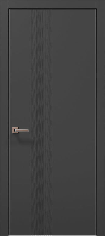 Ușă interior design sculptat ST-12 –  model 3D vertical / Style - Carlo Porte www.olivy.ro