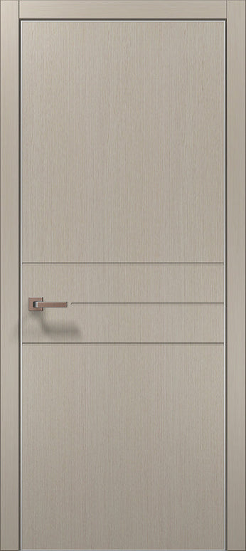 Ușă de interior ST-14 – minimalistă, cu două linii decorative / Style - Carlo Porte www.olivy.ro
