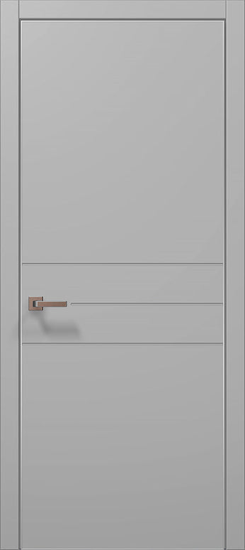 Ușă de interior ST-14 – minimalistă, cu două linii decorative / Style - Carlo Porte www.olivy.ro