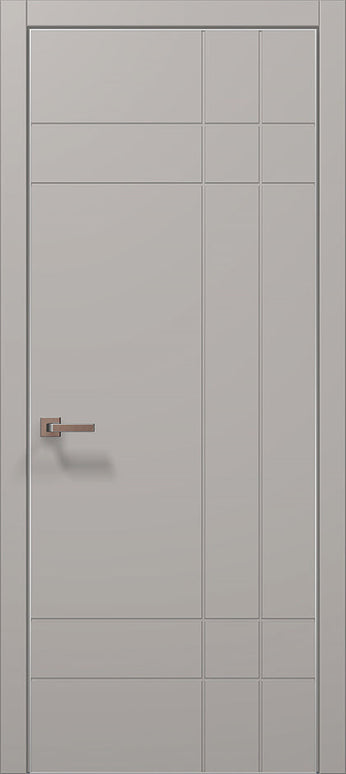 Ușă de Interior ST 19 – design minimalist cu linii gravate / Style - Carlo Porte www.olivy.ro