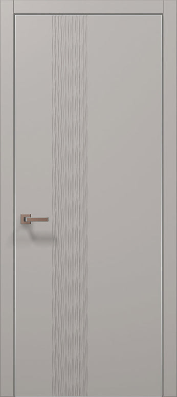 Ușă interior design sculptat ST-12 –  model 3D vertical / Style - Carlo Porte www.olivy.ro