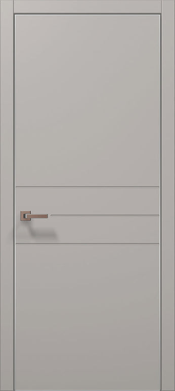 Ușă de interior ST-14 – minimalistă, cu două linii decorative / Style - Carlo Porte www.olivy.ro