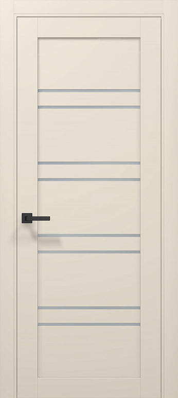 Ușă de interior T01 – Alb Mat cu Design Geometric Vertical  / Tetra -Carlo Porte www.olivy.ro
