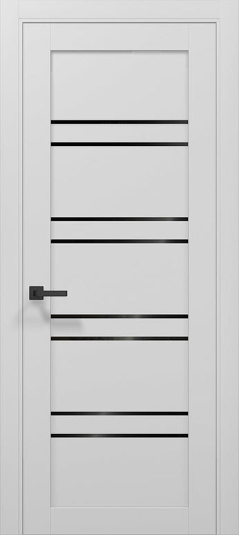 Ușă de interior T01 – Alb Mat cu Design Geometric Vertical  / Tetra -Carlo Porte www.olivy.ro