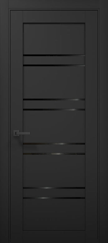 Ușă de interior T01 – Alb Mat cu Design Geometric Vertical  / Tetra -Carlo Porte www.olivy.ro