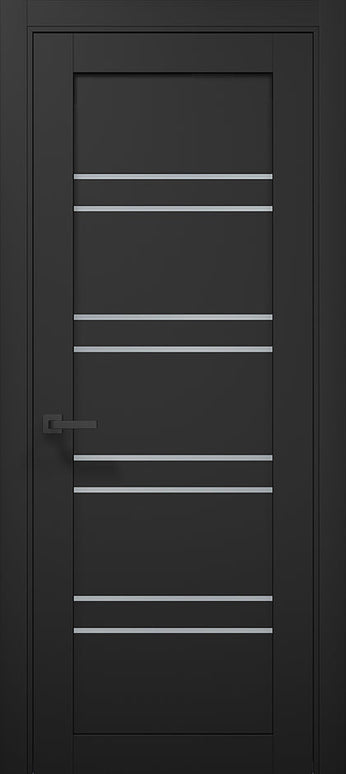 Ușă de interior T01 – Alb Mat cu Design Geometric Vertical  / Tetra -Carlo Porte www.olivy.ro