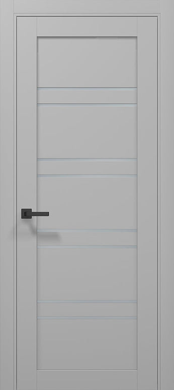 Ușă de interior T01 – Alb Mat cu Design Geometric Vertical  / Tetra -Carlo Porte www.olivy.ro