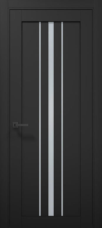 Ușă T03 Alb Mat sau Negru Mat – Design Vertical Triple Line - Tetra /Carlo Porte www.olivy.ro