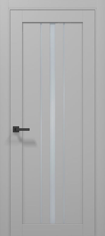 Ușă T03 Alb Mat sau Negru Mat – Design Vertical Triple Line - Tetra /Carlo Porte www.olivy.ro