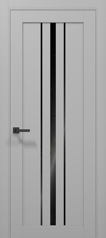 Ușă T03 Alb Mat sau Negru Mat – Design Vertical Triple Line - Tetra /Carlo Porte www.olivy.ro