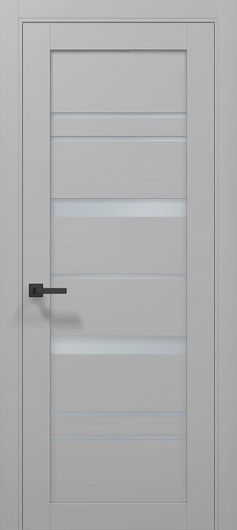 Ușă T05 Gri Mat – Design Tehnic cu Linii Orizontale - Tetra/Carlo Porte www.olivy.ro