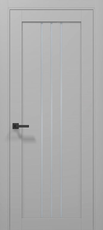 Ușă T06 Alb Mat – Design Triplu Vertical Simetric / Tetra- Carlo Porte www.olivy.ro