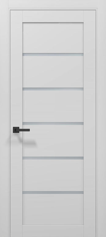 Ușă T07 Gri Mat – Design Orizontal cu 4 Segmente - Tetra / Carlo - Porte www.olivy.ro