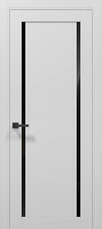 Ușă T10 Alb Mat – Design Minimalist cu Decupaj Vertical / Tetra-Carlo Porte www.olivy.ro