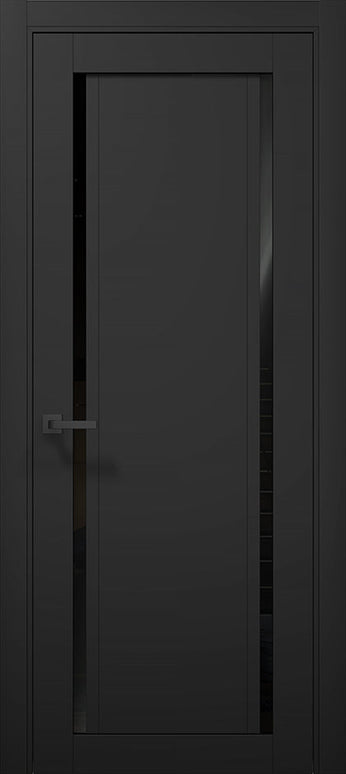 Ușă T10 Alb Mat – Design Minimalist cu Decupaj Vertical / Tetra-Carlo Porte www.olivy.ro