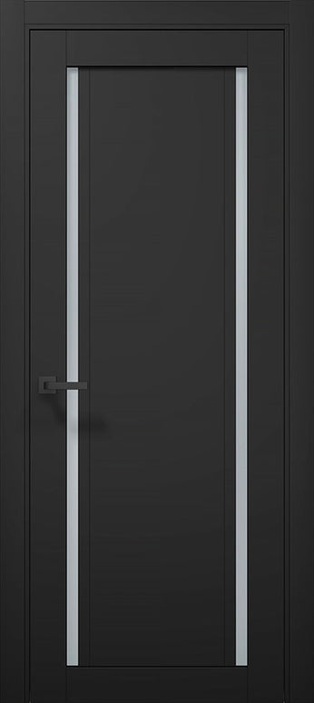 Ușă T10 Alb Mat – Design Minimalist cu Decupaj Vertical / Tetra-Carlo Porte www.olivy.ro