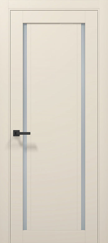 Ușă T10 Alb Mat – Design Minimalist cu Decupaj Vertical / Tetra-Carlo Porte www.olivy.ro