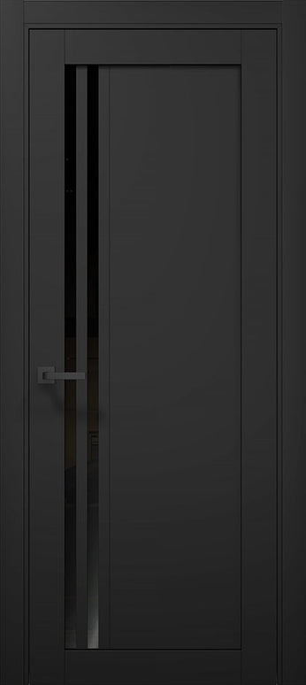 Ușă T11 Gri Mat – Design Vertical Dublu, Minimalist / Tetra- Carlo Porte www.olivy.ro